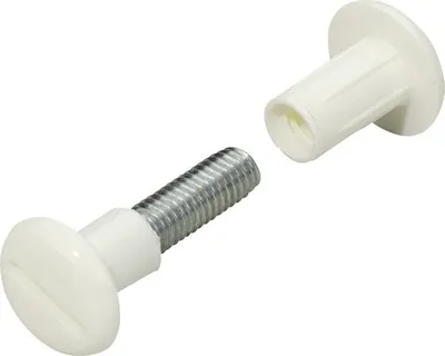 Produktbild von Verbindungsschraube mit Hülse weiß M6 45-54 mm 10 St.