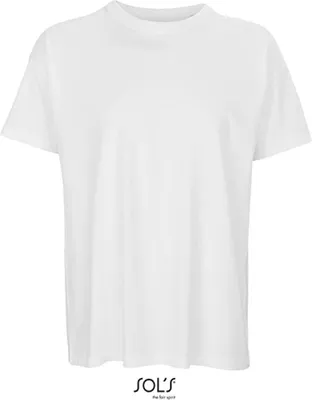 Produktbild von SOLs 03806 | MenŽs Boxy Oversized T-Shirt - Gekämmte Baumwolle - Farbe: White - Größe: S