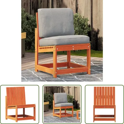 Produktbild von The Living Store Gartenstuhl Wachsbraun 50,5x55x77 cm Massivholz Kiefer