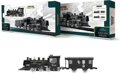 Produktbild von Retro-Eisenbahn mit Schienen (Spielzeug, Fahrzeuge)