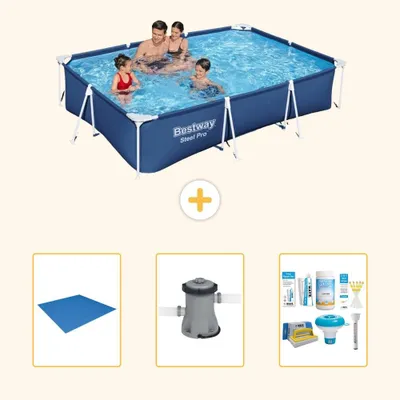 Produktbild von Bestway Steel Pro Rechteckig - 300x201x66 cm - 4-teilig S22299