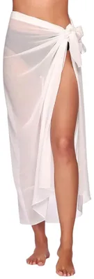 Produktbild von Figarge Damen Sarong Pareo Strand Wickelrock y Chiffon Bikini Cover Up Lang S