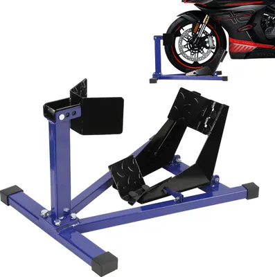 Produktbild von Jayseuw Motorrad AnhängerTransportständer Transportschine Motorradwippe für Anhänger Motorradständer Blau Schwarz