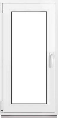 Produktbild von Framex Kellerfenster Fenster Kunststofffenster Weiß Breite x Höhe 65 x 120 cm (650 x 1200 mm) 2fach (32 mm) Dreh Kipp DIN Links - Premium