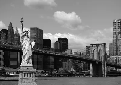 Produktbild von Sanders & Sanders Fototapete New York Grau 375 x 270 cm