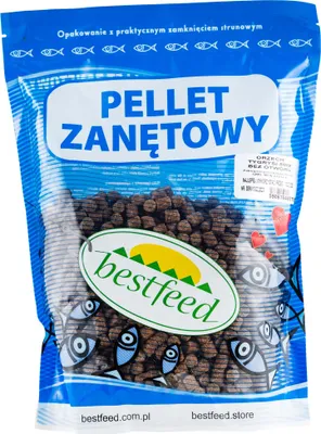 Produktbild von Pelety bez otvorů Bestfeed Tiger Walnut 8mm 800g