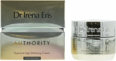 Imagen del producto de Crema nocturna antiarrugas "Supreme Age Delaying" de Dr. Irena Eris, para mujeres, apta para todo tipo de piel, para el rostro, 50 ml