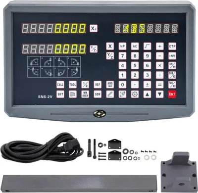 Obrázek produktu pro 2-osý digitální displej Dro pro frézku - lineární snímač stupnice - přesné systémy stupnice pro obrábění kovů a dřeva
