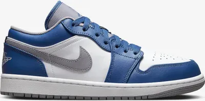 Produktbild von Nike Air Jordan 1 Low - true blue/cement grey-white, Größe: 42