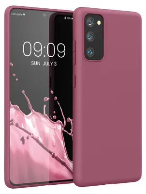 Produktbild von kwmobile Handyhülle für Samsung Galaxy S20 FE Hülle - TPU Case - Kabelloses Laden - Schutzhülle Cover in Dark Rose