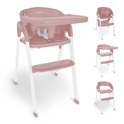 Produktbild von BabyGo Hochstuhl Levels, rosa/weiß