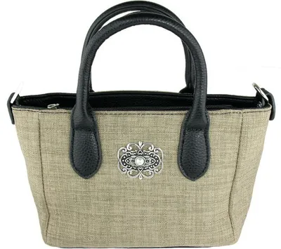 Produktbild von Handtasche "Katrina" mit Metallapplikation | Hellbraun