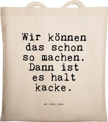 Produktbild von Mr. & Mrs. Panda Schultasche Wir können das schon... - Transparent - Geschenk, Tote Bag, Stoffbeutel, Arbeitskollegen, Spruch, Einkaufstasche, Sprüche, Freund, Büro