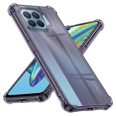 Zdjęcie produktu dla Techsuit - Shockproof Clear Silicone - przydymione etui do Oppo Reno4 Lite