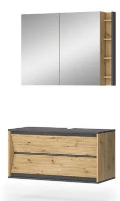 Obrázek produktu pro Koupelnový nábytek Vicco Edelin Antracit/Artisan 2 díly, Model 58289