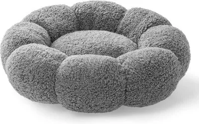 Immagine prodotto di Grande cuccia a cuscino per gatti di taglia grande, 50 x 50 x 15 cm, cuscino morbido, antiscivolo, lavabile, grigio