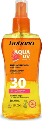 Obrázek produktu pro Babaria Solar Aqua UV SPF 30 tělový sprej (200 ml)