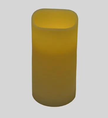Image de XXL Bougie de cire LED 15x30cm Lumière vacillante Fonction soufflante Bougie de cire véritable Décoration