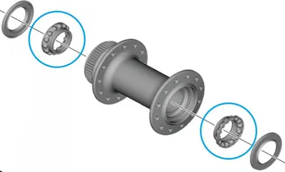 Image de Bague à billes SHIMANO WH-RS710 avant 5/32" - 32"