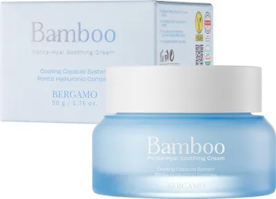 Produktbild von BERGAMO - BAMBOO Intensiv feuchtigkeitsspendende Kühlcreme mit Bambus und Hyaluronsäure, 50g