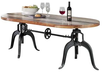 Immagine prodotto di MASSIVMOEBEL24 | tavolo da pranzo in legno di Legno riciclato 180x100x75 multicolore laccato INDUSTRIAL #04