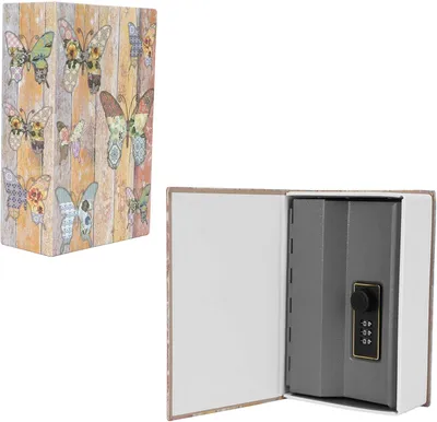 Imagen del producto de Caja fuerte con combinación numérica, de 18,2 x 11,8 x 5,7 cm, para guardar dinero y documentos