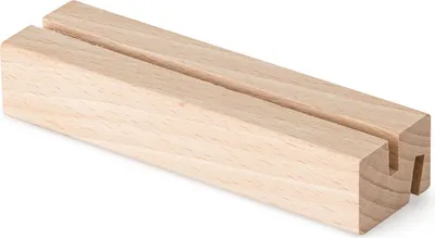 Image de Metrie | Dablin-51BA3 Porte-cartes en bois, 2 rainures, hêtre pur | 10,5 cm