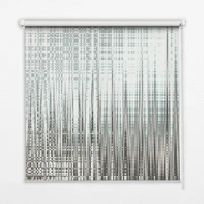 Produktbild von Seitenzug-Rollo Fensterrollo Jalousie - Lichtdurchlässig Springrollos - 90x240 cm - Spiegel Abstraktion