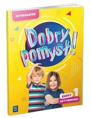 Productafbeelding van WSiP Dobry pomysł! Czterolatek. Karty aktywności cz. 1, Edukacyjny, Polski, Broszurowa okładka