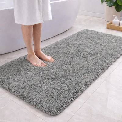 Produktbild von Badmatte Antirutsch, Mikrofaser, 120 x 60 cm, für das Badezimmer