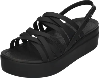 Obrázek produktu pro CROCS Sandály na platformě BROOKLYN STRAPPY LOW WEDGE černé, velikost:39/40 EU