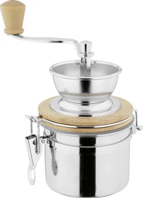 Produktbild von WEIS Kaffeemühle mit Keramikmahlwerk Edelstahl/Holz