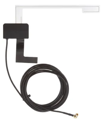 DAB+ Scheibenantenne 18dBi, aktiv, SMB, 5-12V, 3m Kabel
