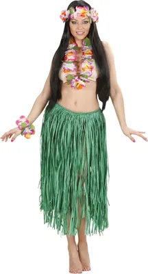 Produktbild von Hawaiian Kranz Halskette Armband Blumen Set
