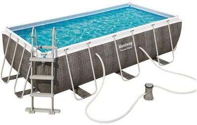Immagine prodotto di Piscina con struttura rettangolare rattan 4.04m x 2.01m x 1.00m Power Steel Bestway 56721