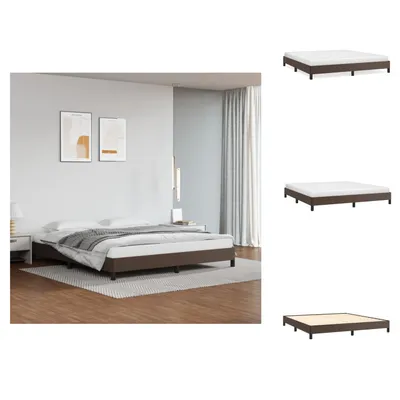 Produktbild von vidaXL Bettgestell Braun 180x200 cm Kunstleder -  Betten & Bettgestelle