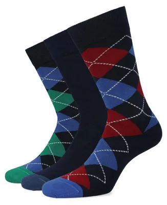 Image de Lancerto Lot de 3 Paires Chaussettes Bleu Marine Mix