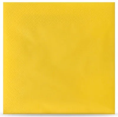 Produktbild von Servietten Funny - 3-lagig - 1/4-Falz - 33 x 33 cm - 1000 Servietten - gelb