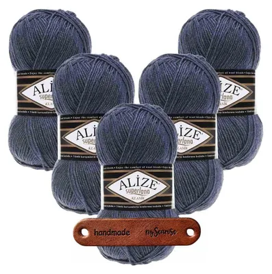 Produktbild von 5 x ALIZE Superlana Klasik 203 mit Label