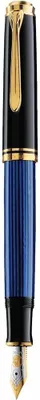 Produktbild von Pelikan Füllhalter M400 Schwarz-Blau M Geschenkbox