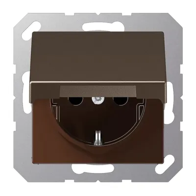 Produktbild von Jung A1520BFKLMO SCHUKO Steckdose mit Klappdeckel
