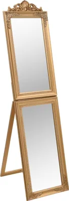 Image de Miroir sur pied Doré 40x160 cm