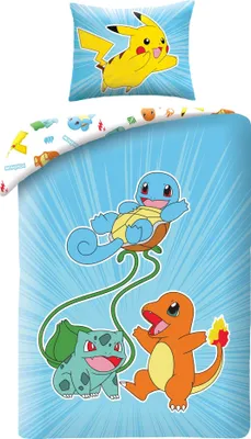 Zdjęcie produktu dla Pokemon Squirtle Bettbezug 140 x 200 cm (70 x 90 cm) Poliester