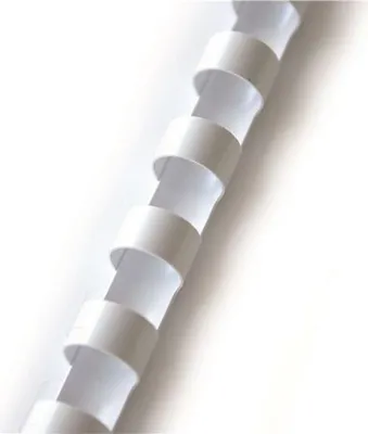 Obrázok produktu pre Plastové chrbty - 38 mm, biele, 50 ks