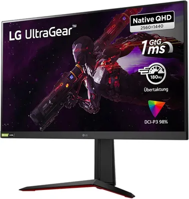 Produktbild von LG 32GP850-B, 81,3 cm (32"), 2560 x 1440 Pixel, 2K, 1 ms, Schwarz