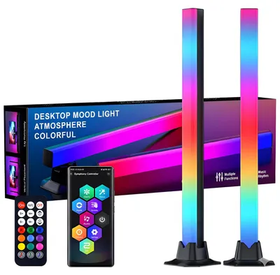 42 cm RGBIC LED Lichtbalken, Musik-Sync, Bluetooth, 2er-Set