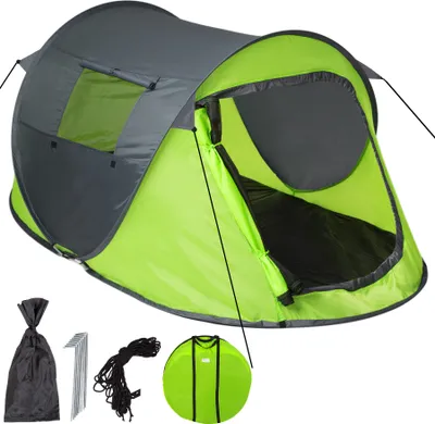 Image de tectake® Tente pop-up Rita pour 2 personnes, y compris piquets, cordes de serrage et sac de transport
