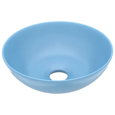 Produktbild von vidaXL Waschbecken Keramik Hellblau Rund