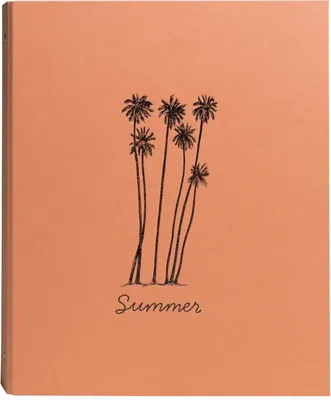 Image de Exacompta Album photos classeur 60 pages noires Summertime Orange 17046E