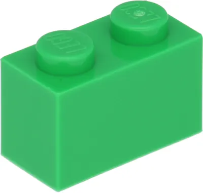 Zdjęcie produktu dla Lego® 1 sztuka 3004 Brick 1x2 Part Basic Bricks 1 Jasnozielony